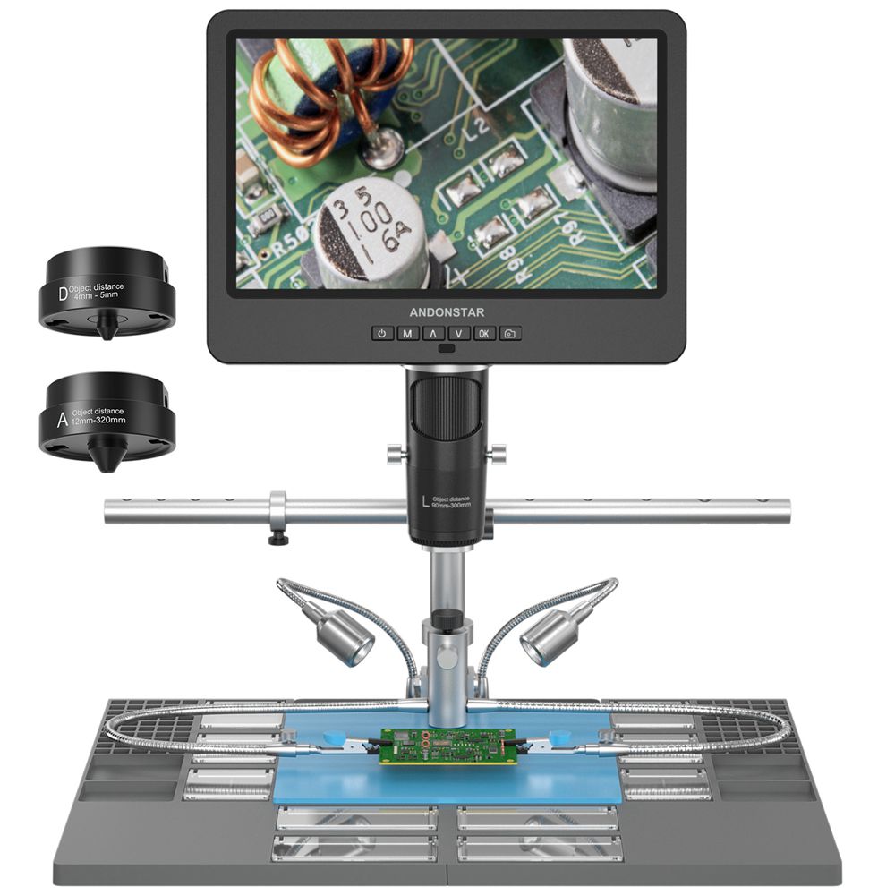 Metallurgical Microscope Inverted - Andonstar 三眼 HDMI USB デジタル顕微鏡 AD249SM