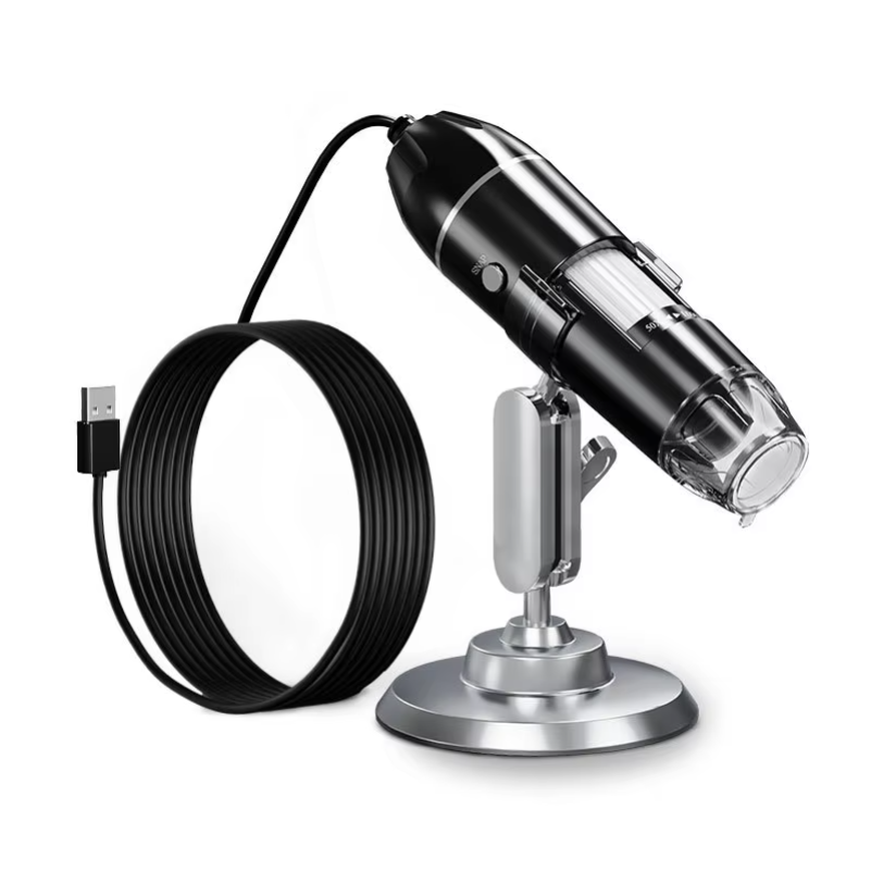 Usb Microscope 1000X Digital - 1600倍、1000倍、500倍の倍率を持つデジタル顕微鏡カメラ。Type-C USB接続で、携帯性に優れた電子顕微鏡。はんだ付けや携帯電話の修理に最適。