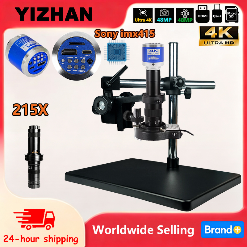 Metallurgical Microscope Inverted - YIZHAN 電子デジタル顕微鏡 4K 48MP Imx415 センサー、215X/180X/150