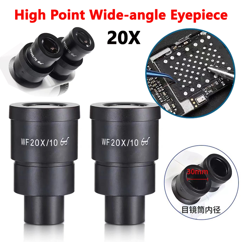 Polarizing Microscope Binocular - 20X/10接眼レンズプロフェッショナル実体顕微鏡、双眼三眼偏光フィールド接眼レンズ