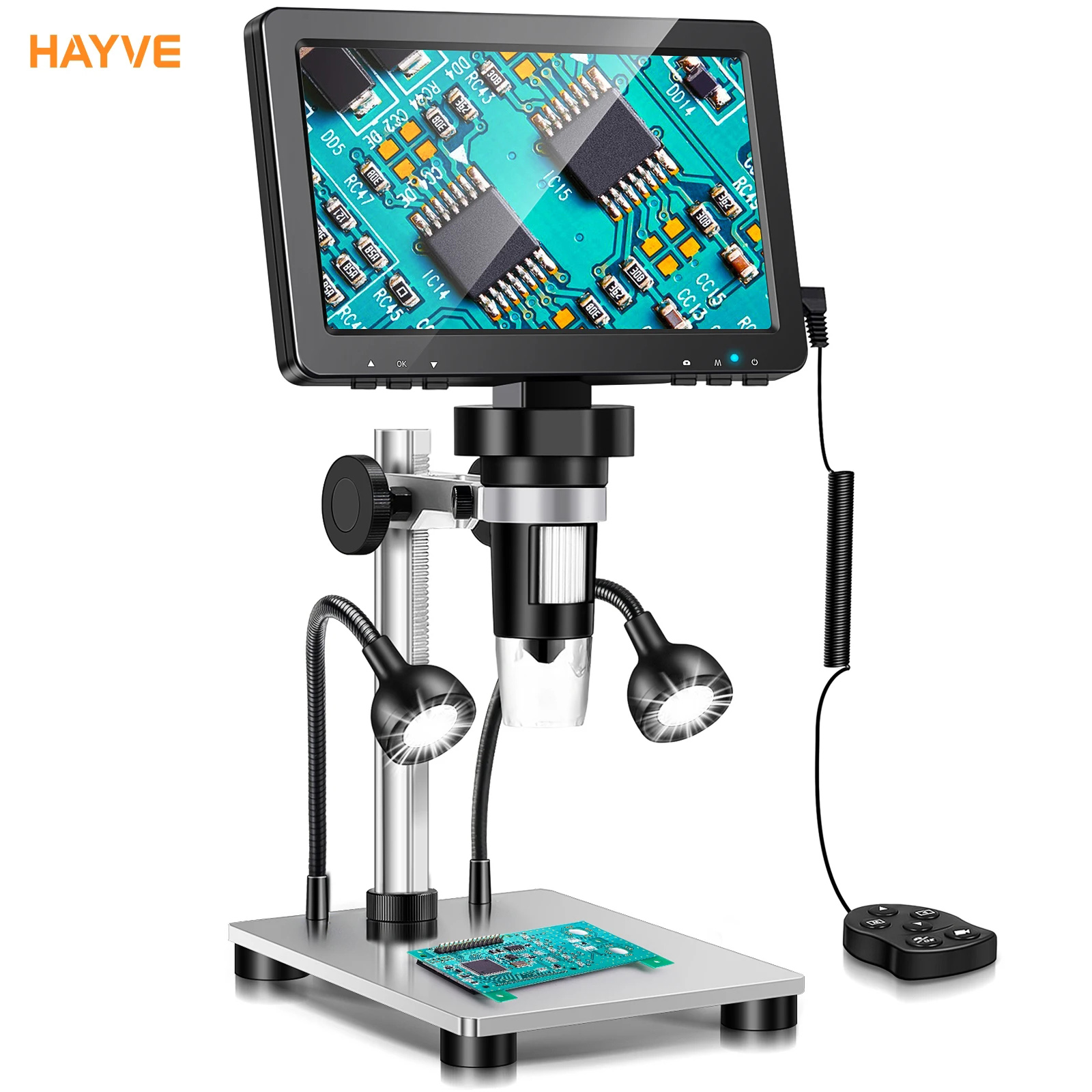 Metallurgical Microscope Inverted - Hayve 7 インチデジタル顕微鏡 1200X ズーム 12MP