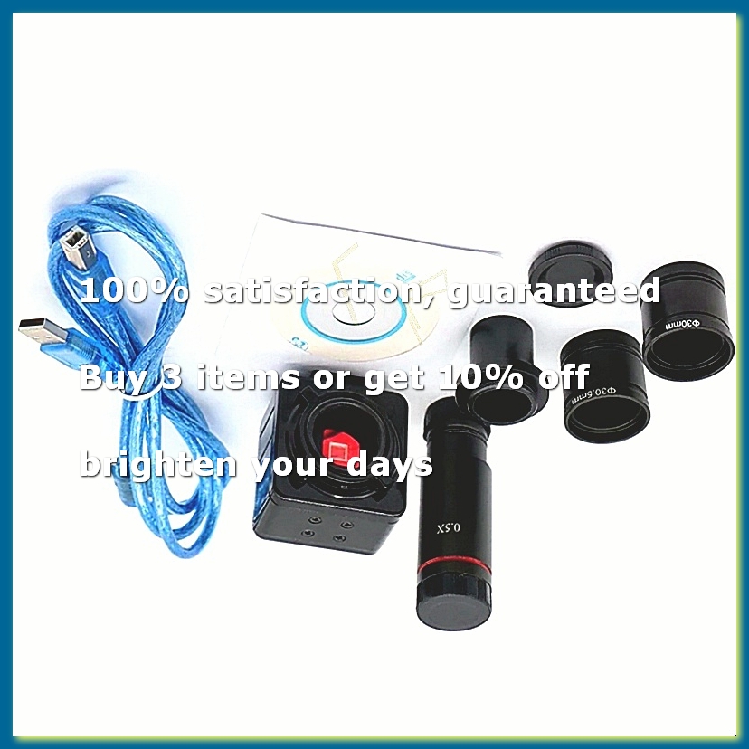 Digital Microscope 5Mp Usb C Mount - 5MP Cマウント顕微鏡工業用デジタルカメラUSB 2.0 0.5X接眼レンズCMOS 23.2mmアダプター（30/30.5mmリング付き）