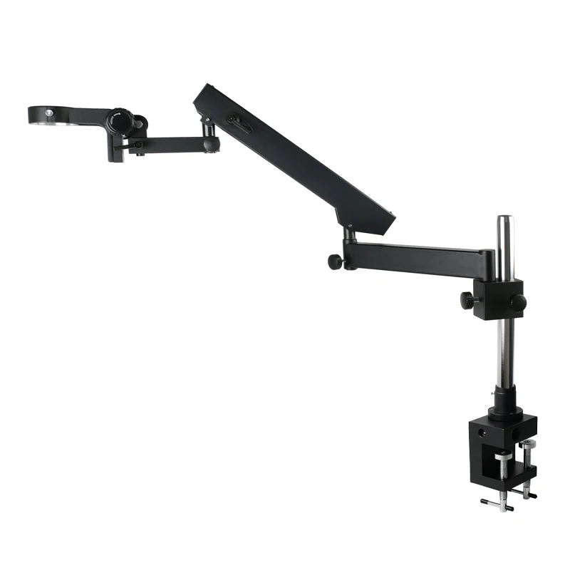 Microscope Boom Stand Articulating - 関節式アームクランプスタンド 調整可能な76mmフォーカシングホルダー イーキンズズーム 三眼/双眼ステレオ顕微鏡ブームブラケット