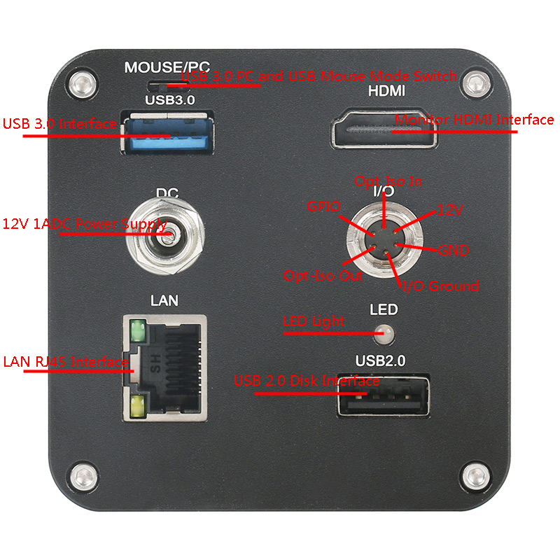 Measuring Microscope Video 1080P - FHD 1080P 12MP 業務用 HDMI USB