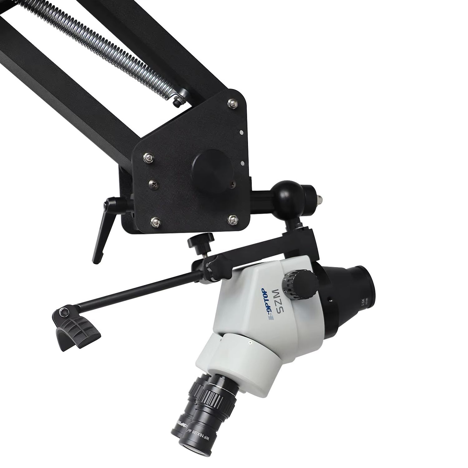Gem Microscope Jeweler - 宝石商用7x-45x多角度顕微鏡 — スプリングアームスタンド、宝石のセッティングと検査