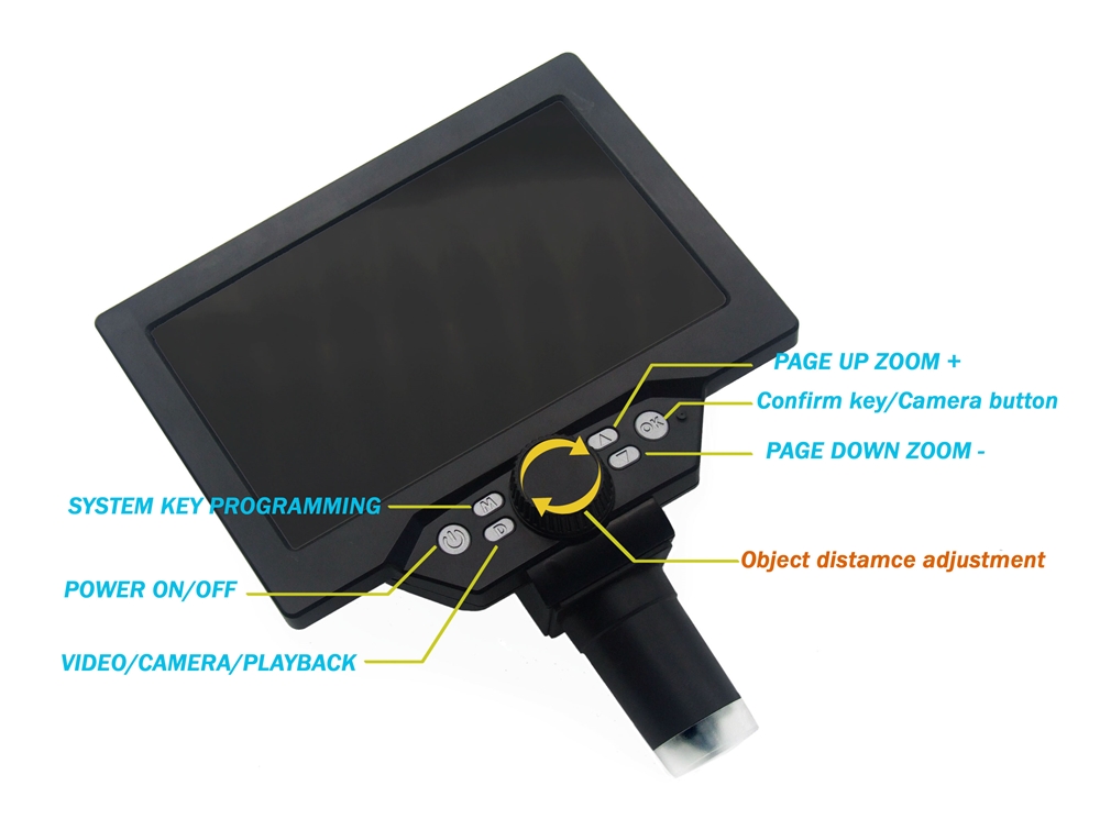 G1200D デジタル電子顕微鏡 12MP 7 インチ大型カ - Digital Microscope With Screen 7 Inch のレビューと価格