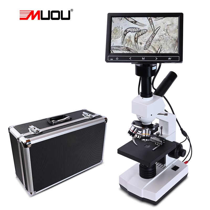 5MP HD プロフェッショナルダニ精子生物顕微鏡 LED  - Digital Microscope With Screen 7 Inch のレビューと価格