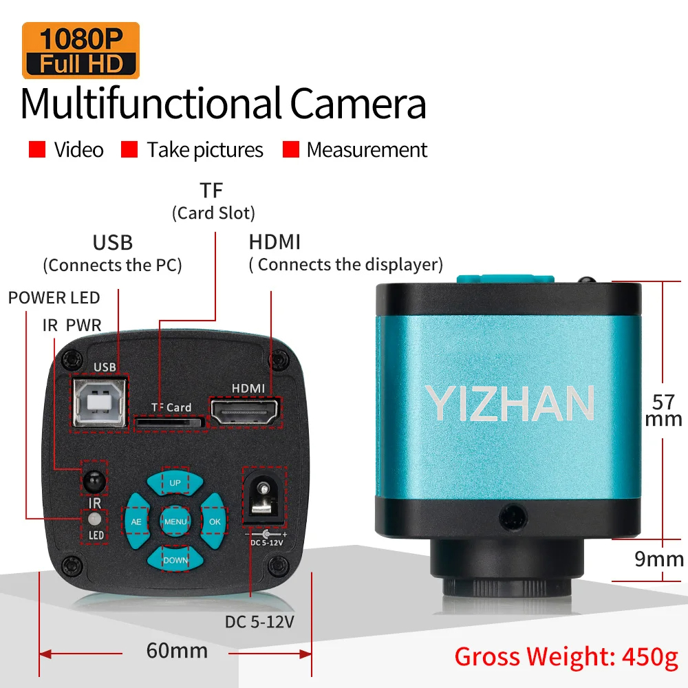 YIZHAN 150倍ズームレンズ電子デジタル顕微鏡 4K  - Metallurgical Microscope Inverted のレビューと価格