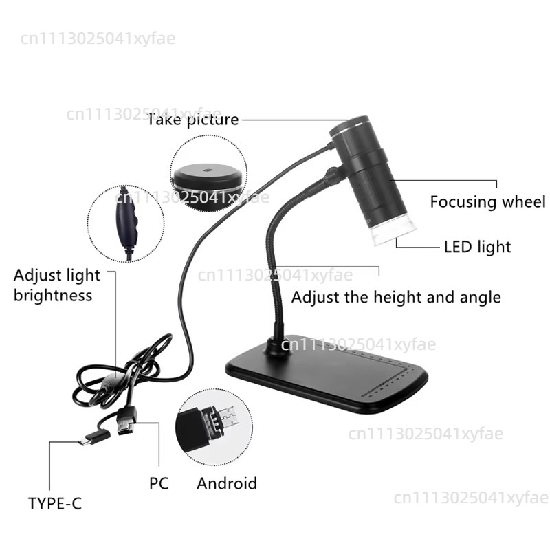 1000倍の倍率を持つ3in1デジタル顕微鏡。HD 1080 - Usb Microscope 1000X Digital のレビューと価格