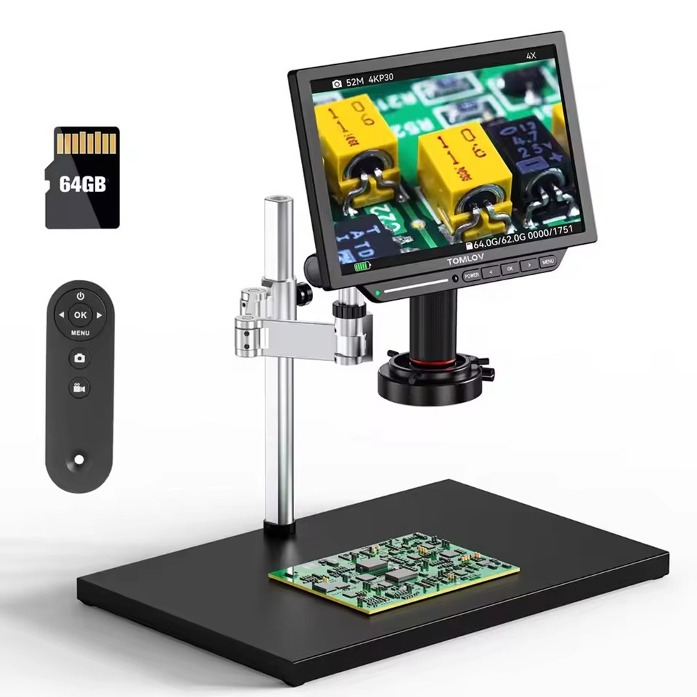 4K デジタル顕微鏡はんだ付け用 TM4K フレックスアーム - Digital Microscope 4K Hdmi 2000X のレビューと価格