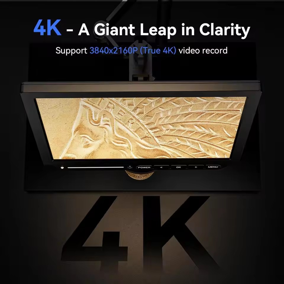 4K デジタル顕微鏡はんだ付け用 TM4K フレックスアーム - Digital Microscope 4K Hdmi 2000X のレビューと価格