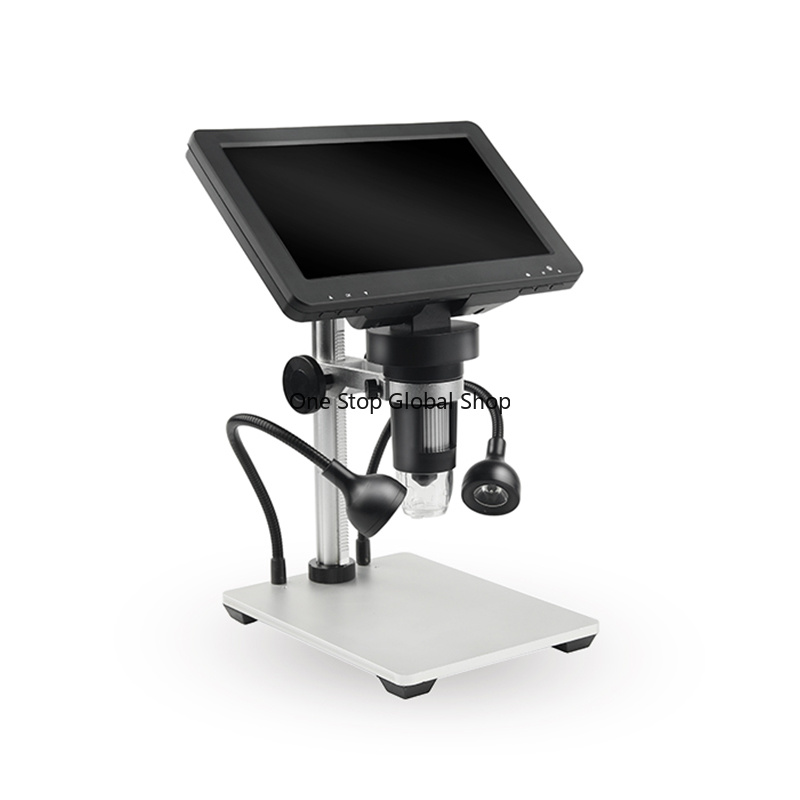 1200倍顕微鏡、7インチ画面付きコイン顕微鏡、有線リモコン - Digital Microscope With Screen 7 Inch のレビューと価格