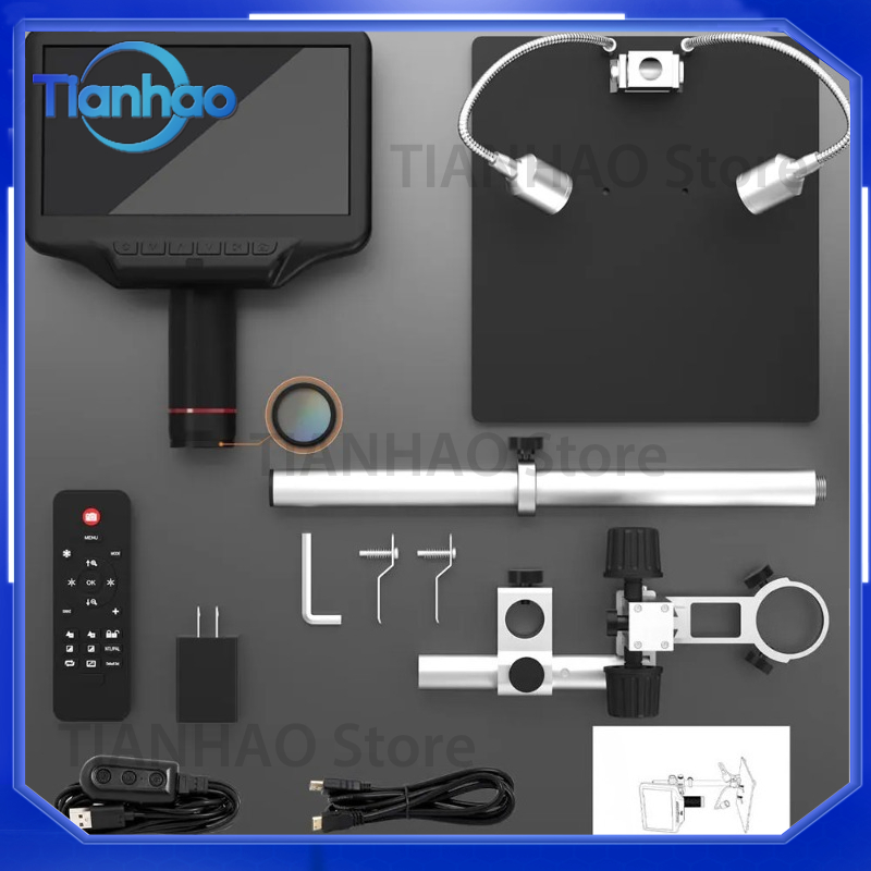 7インチ画面付きデジタル顕微鏡と、はんだ付けツール用にアップ - Digital Microscope With Screen 7 Inch のレビューと価格