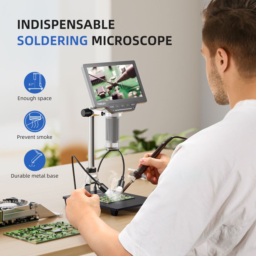 TOMLOV デジタルUSB顕微鏡 HDMI DM201 S - Metallurgical Microscope Inverted のレビューと価格