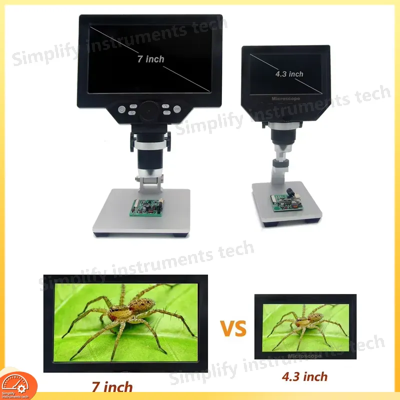 デジタル顕微鏡 12MP 7 インチ HD LCD スクリー - Digital Microscope With Screen 7 Inch のレビューと価格