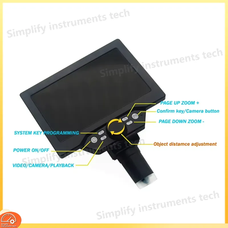 デジタル顕微鏡 12MP 7 インチ HD LCD スクリー - Digital Microscope With Screen 7 Inch のレビューと価格