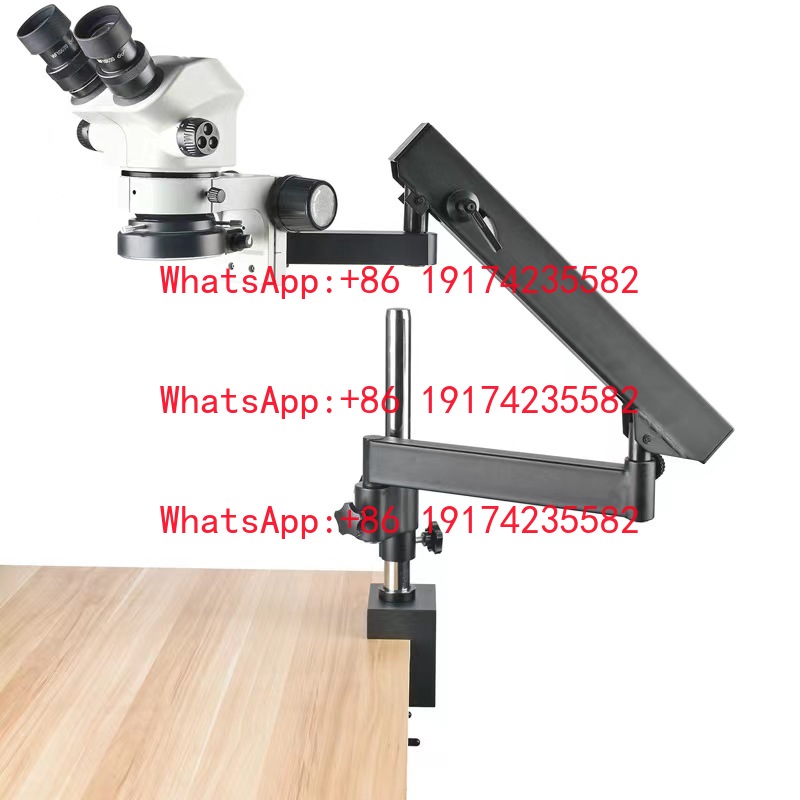 連続レンズ、7～50倍ズーム、45度傾斜、可動式アーム、ステ - Microscope Boom Stand Articulating のレビューと価格