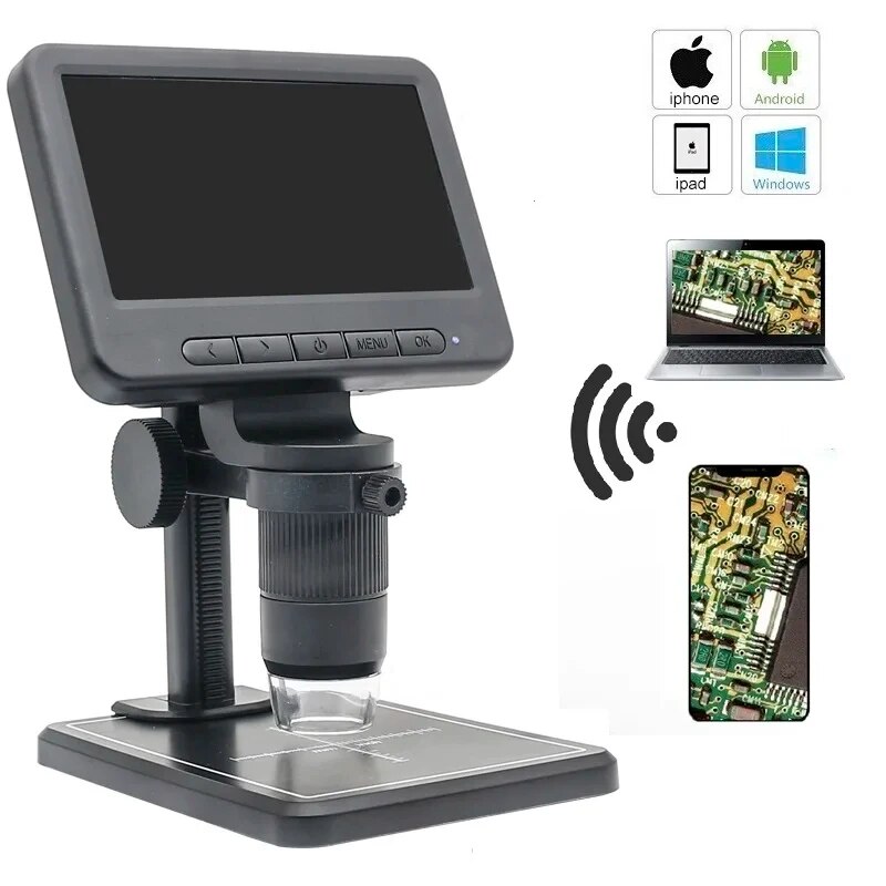 電子機器用デジタル顕微鏡,1000x,照明付き電子機器,wi - Usb Microscope 1000X Digital のレビューと価格