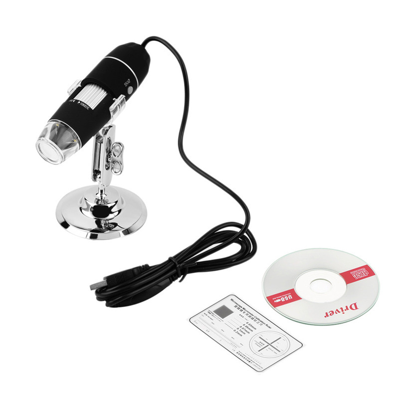 ブラケット付きデジタル電子顕微鏡、産業用拡大鏡、8led、メ - Usb Microscope 1000X Digital のレビューと価格