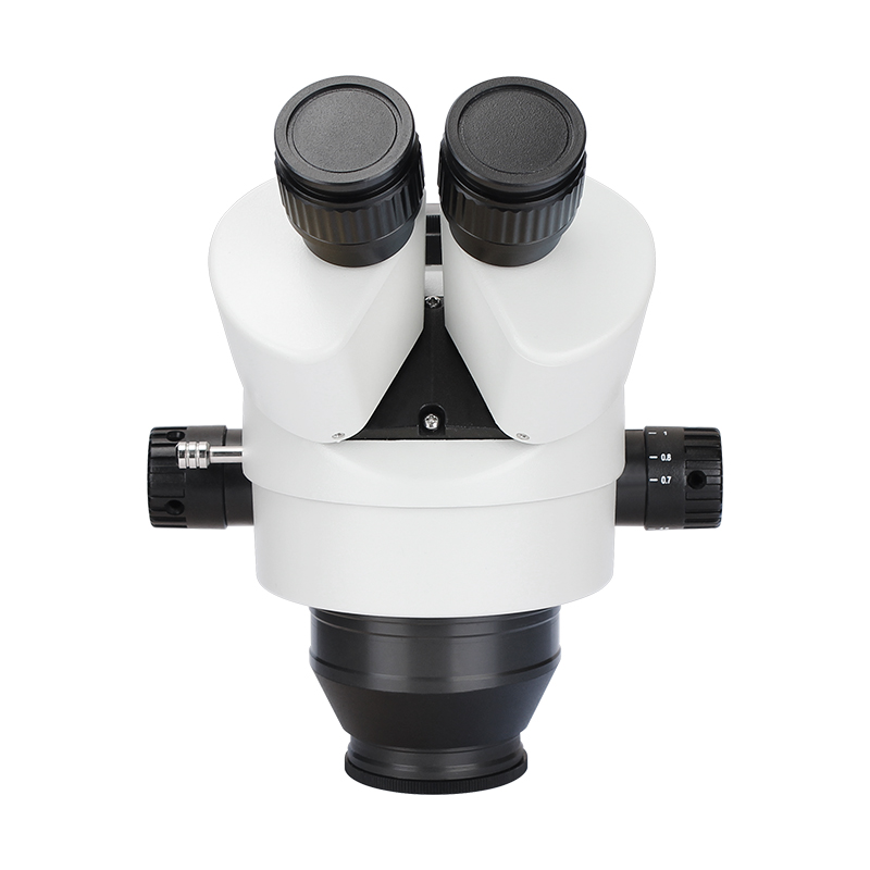 7倍～45倍のズーム機能を持つステレオ顕微鏡ヘッド。10倍の - Trinocular Stereo Microscope 7X-45X のレビューと価格