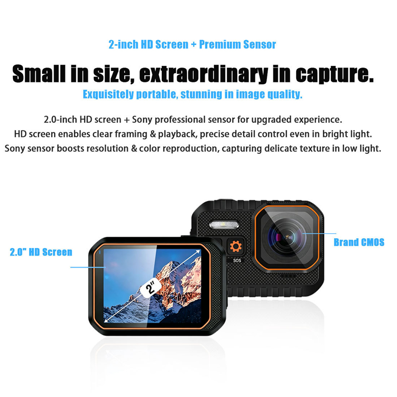 VIRAN 4K 20MP Wi-Fi対応アクションカメラ。 - Microscope Camera Sony Imx のレビューと価格