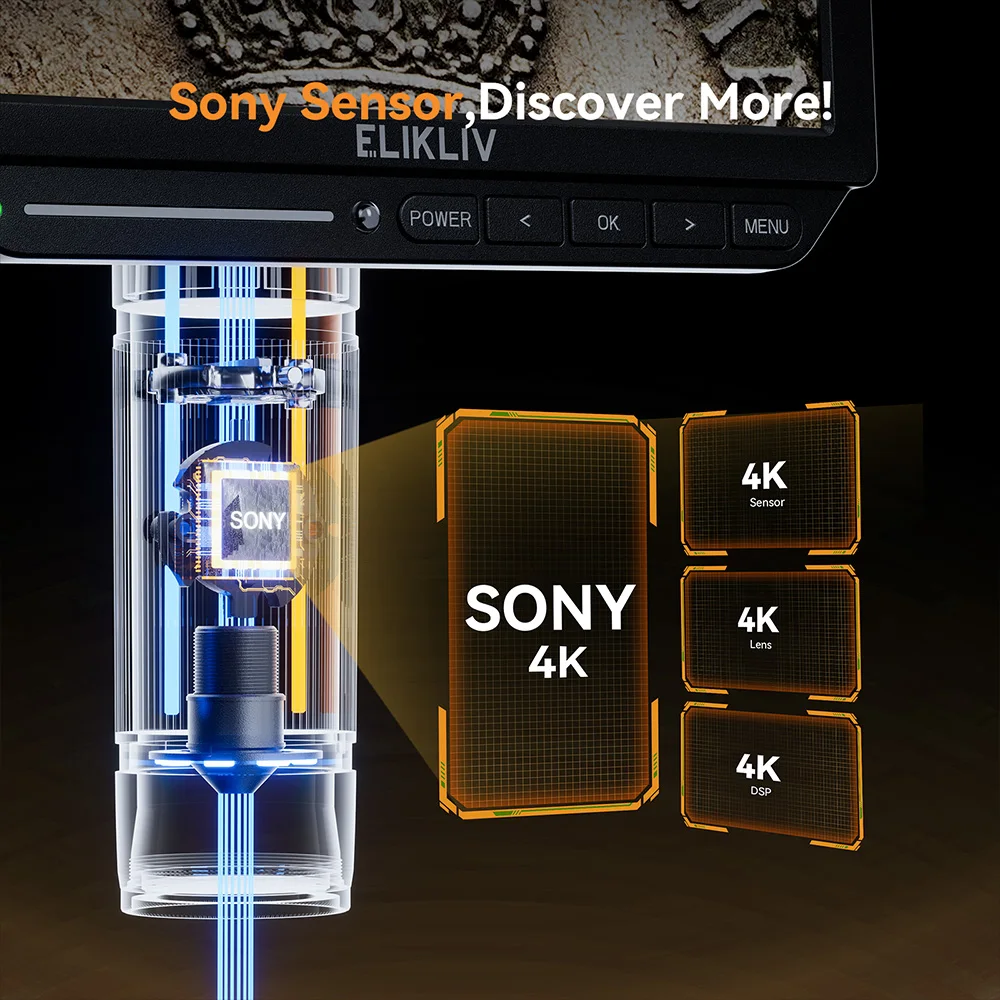 Elikliv EM4K フレックス 4K デジタルはんだ付 - Digital Microscope 4K Hdmi 2000X のレビューと価格