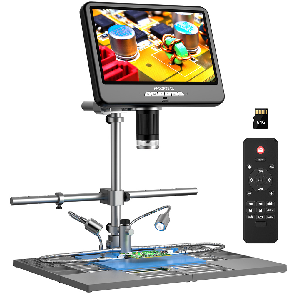 Andonstar-PCB修理用電子顕微鏡,はんだ付けツール - Digital Microscope 4K Hdmi 2000X のレビューと価格
