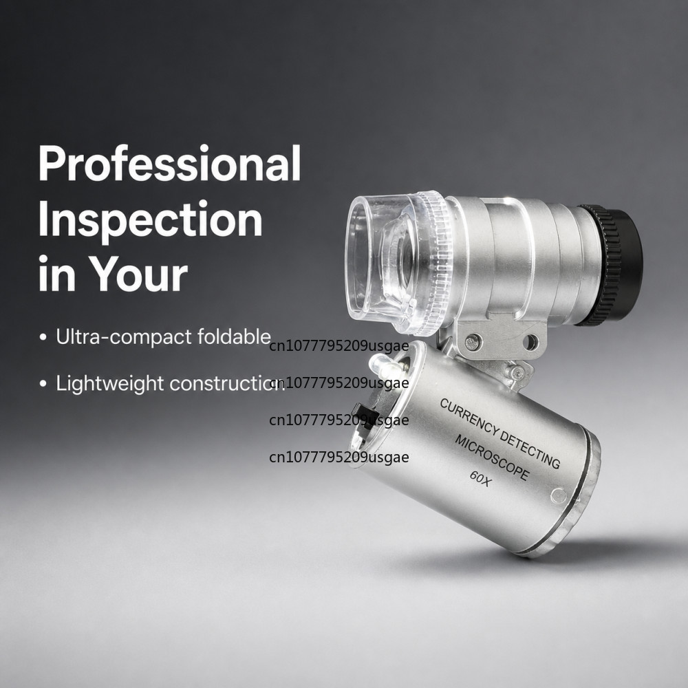 60倍 ジュエリーアイルーペ LED UVライト付き ポケッ - Gem Microscope Jeweler のレビューと価格