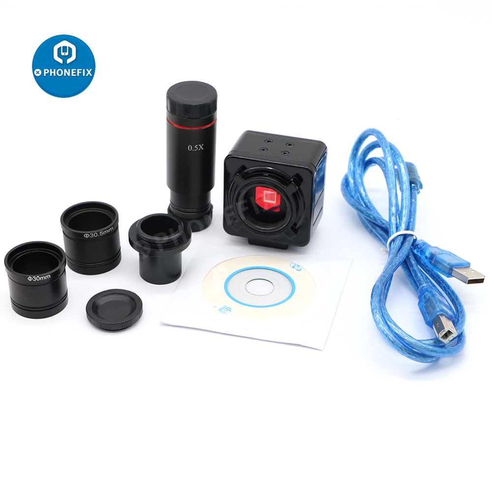 産業用電子顕微鏡カメラ,三眼電子レンズアダプターリング付き5 - Digital Microscope 5Mp Usb C Mount のレビューと価格