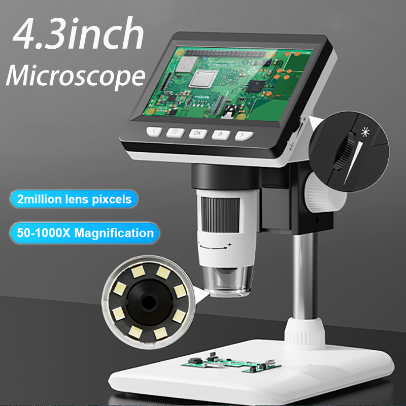 4.3インチIPSスクリーン付きデジタル顕微鏡 1600Xコ - Metallurgical Microscope Inverted のレビューと価格