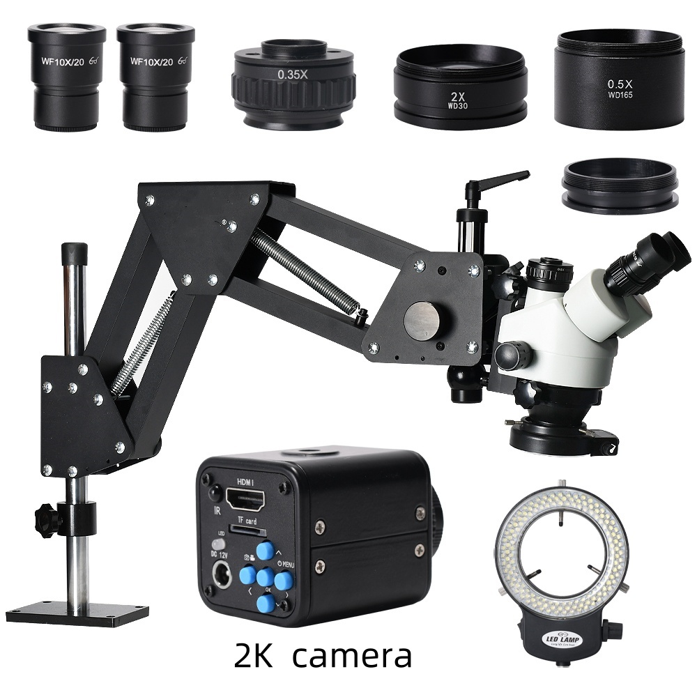 4K/2Kカメラ 7X-45X ステレオ顕微鏡 三眼式 多方 - Trinocular Stereo Microscope 7X-45X のレビューと価格
