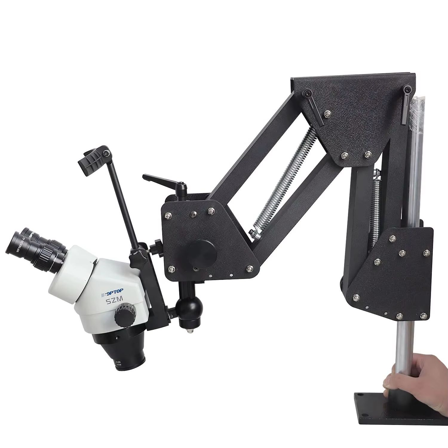 宝石商用7x-45x多角度顕微鏡 — スプリングアームスタン - Gem Microscope Jeweler のレビューと価格