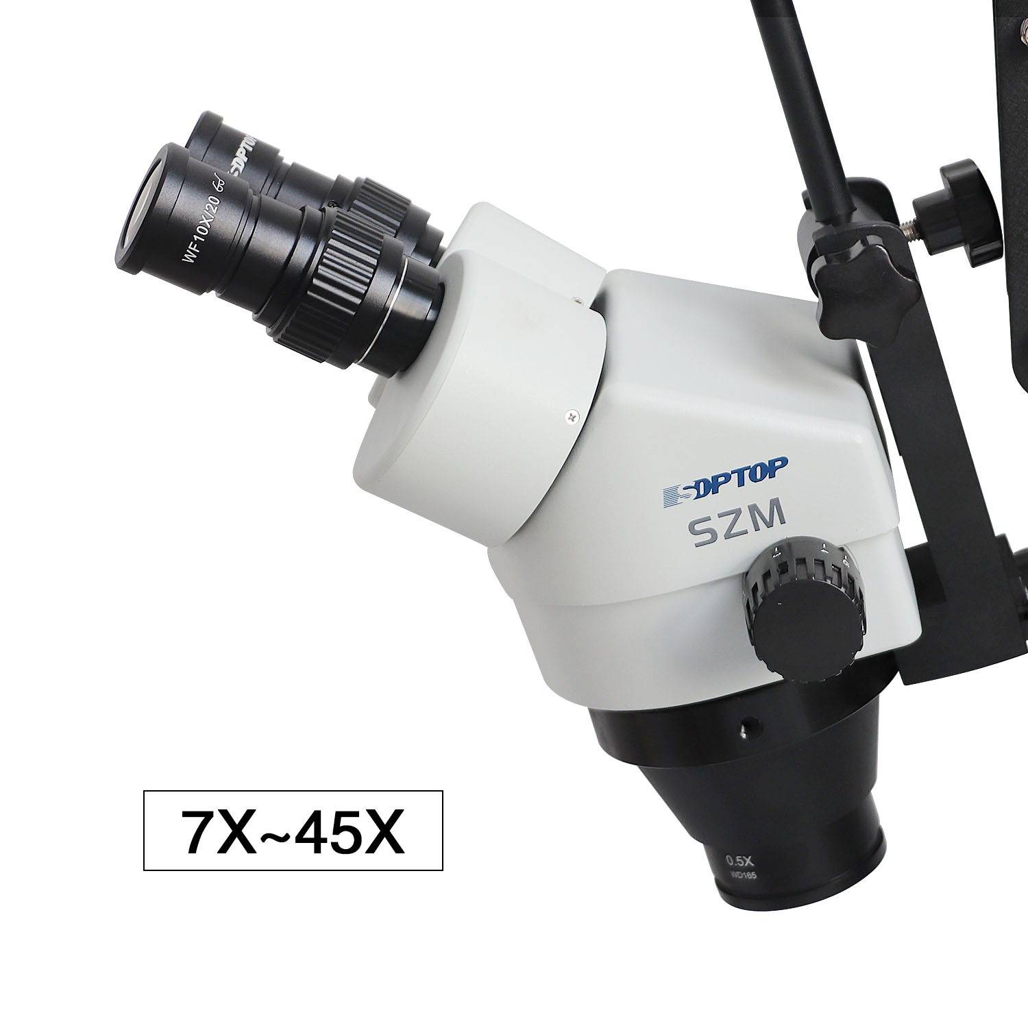 宝石商用7x-45x多角度顕微鏡 — スプリングアームスタン - Gem Microscope Jeweler のレビューと価格