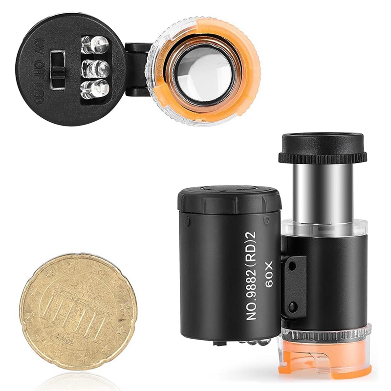 B62B 60倍 ミニポケット顕微鏡、宝石鑑定用ルーペ、LE - Gem Microscope Jeweler のレビューと価格