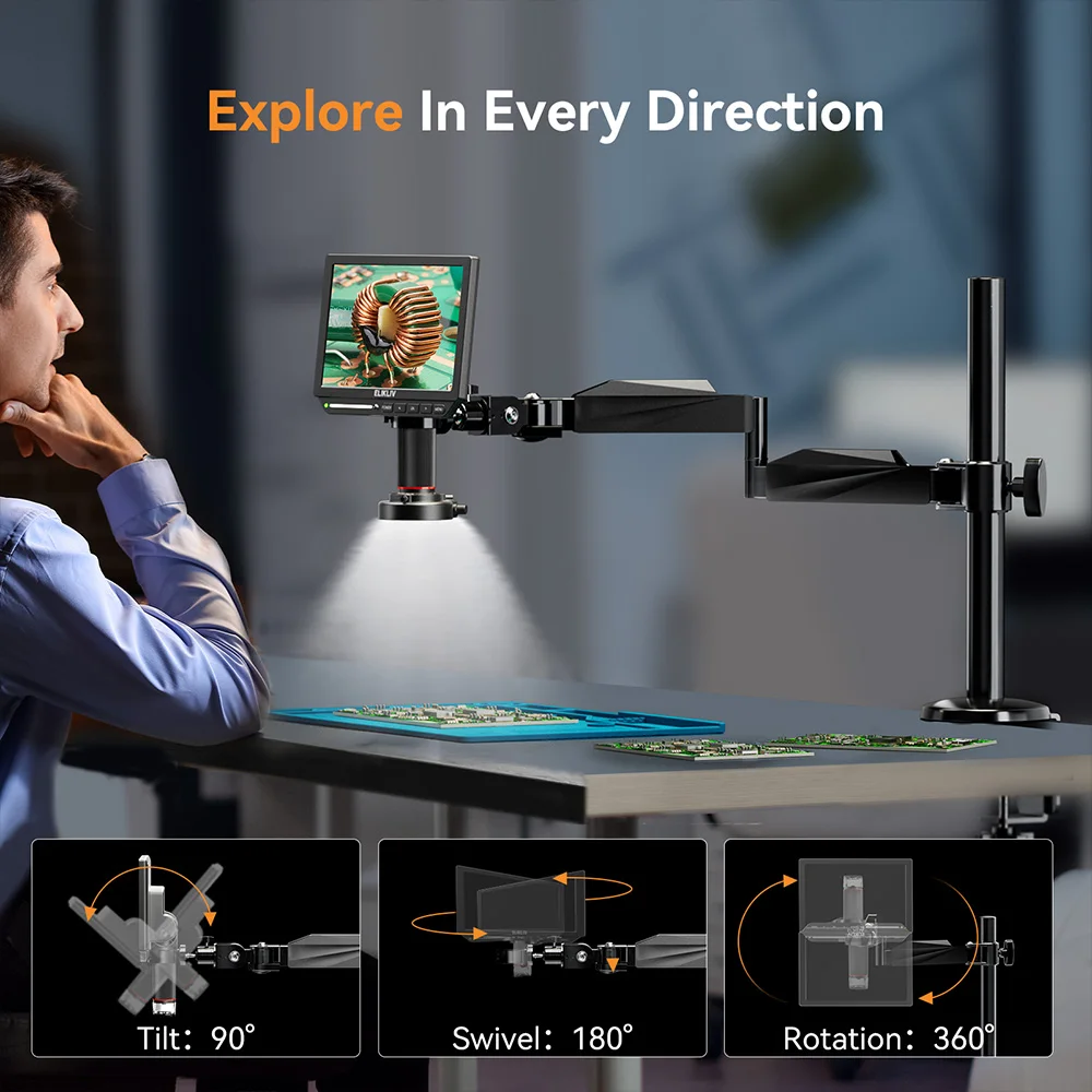 Elikliv EM4K 4K デジタル顕微鏡エレクトロニク - Metallurgical Microscope Inverted のレビューと価格