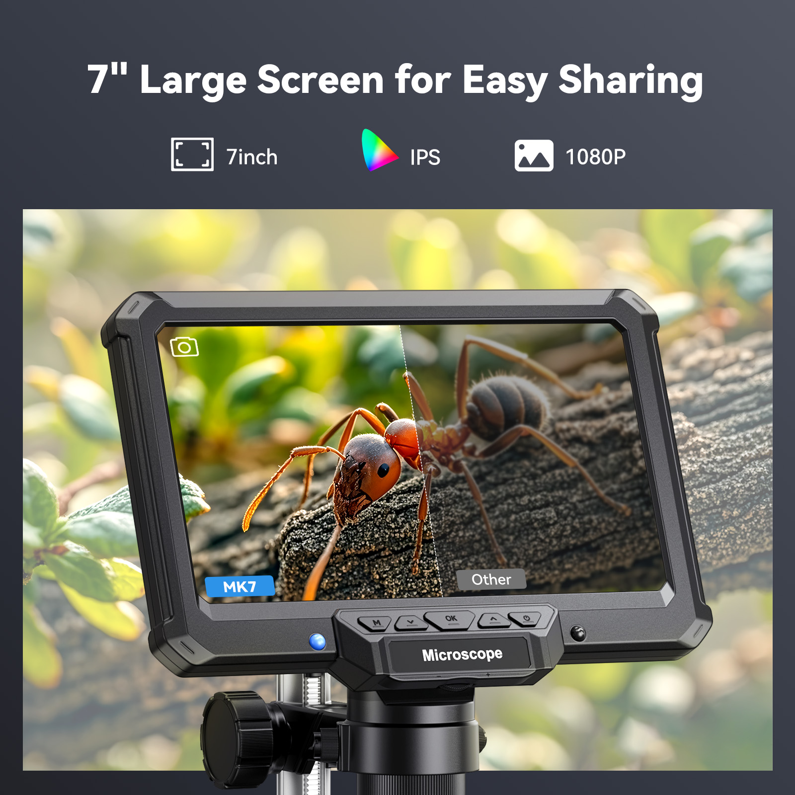 Hayve 7 インチデジタル顕微鏡ライト付き電子修理顕微鏡 - Digital Microscope With Screen 7 Inch のレビューと価格